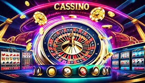 Tampilan permainan kasino online di roket4d dengan slot dan live dealer